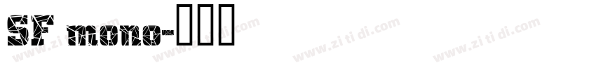 SF mono字体转换
